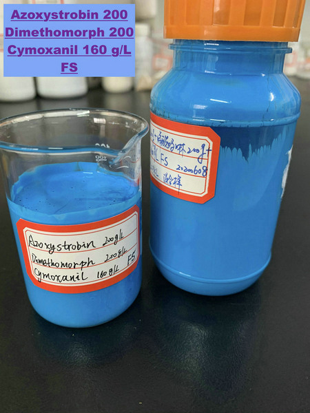 Azoxystrobin 200g/l + Dimethomorph 200g/l + Cymoxanil160 g/l FS
